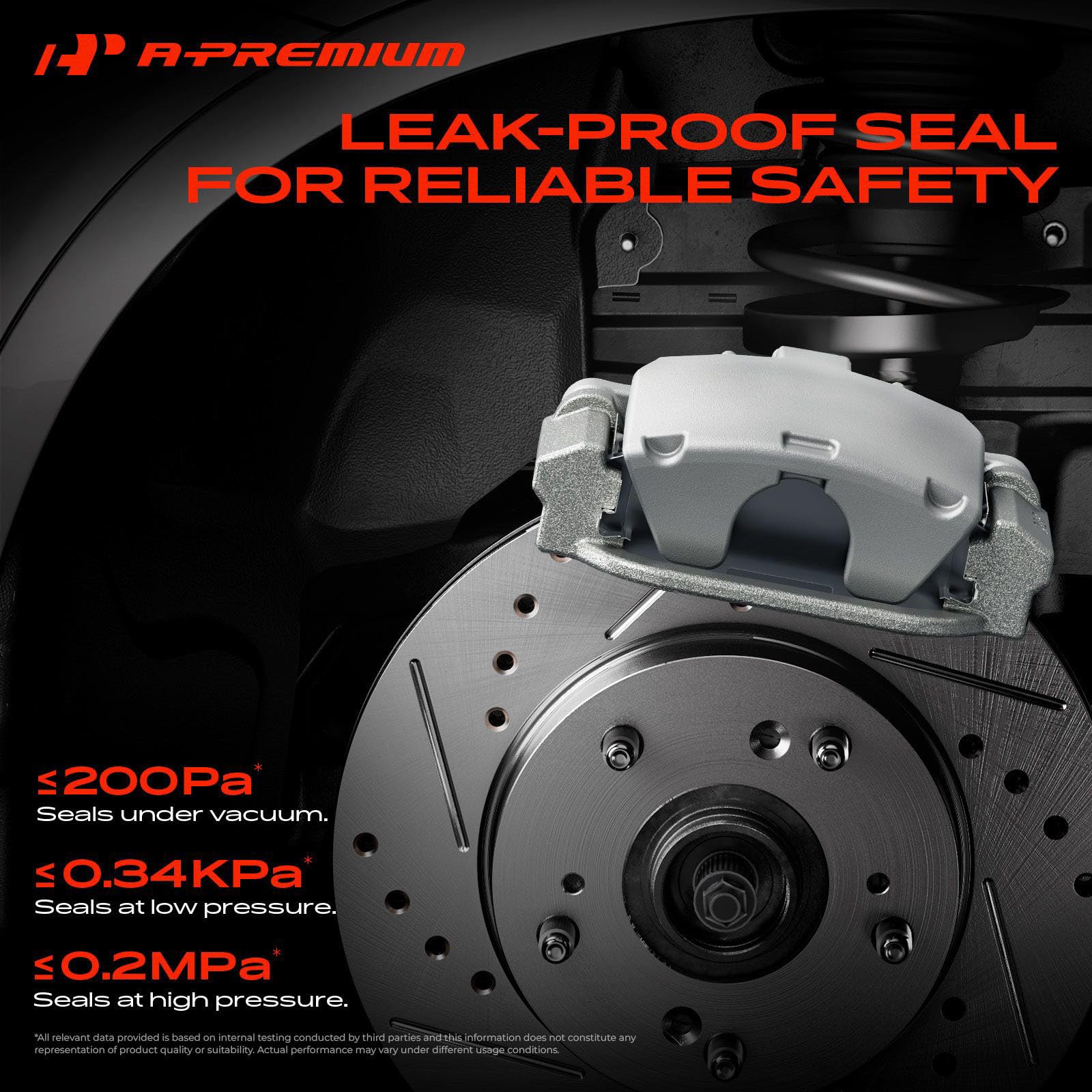 A-Premium installed on vehicle rear assembly demonstrating direct-fit