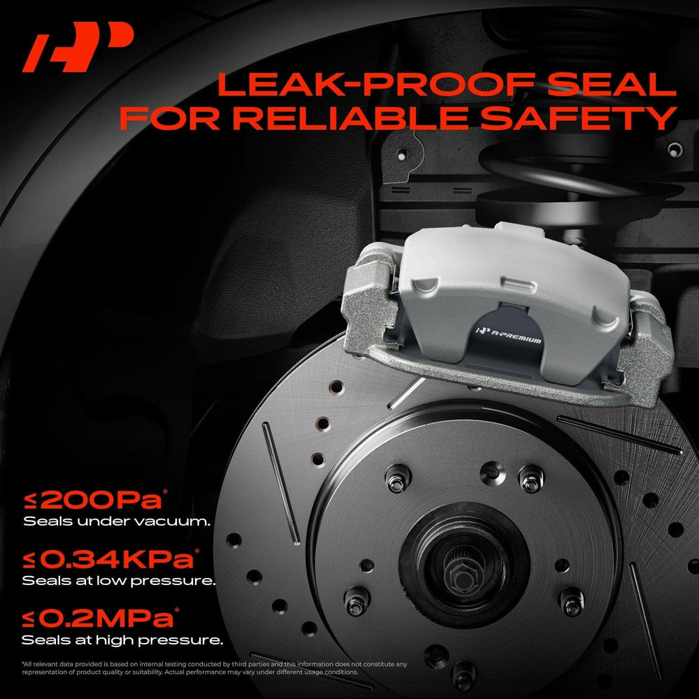 A-Premium caliper installed on vehicle rear assembly demonstrating direct-fit replacement