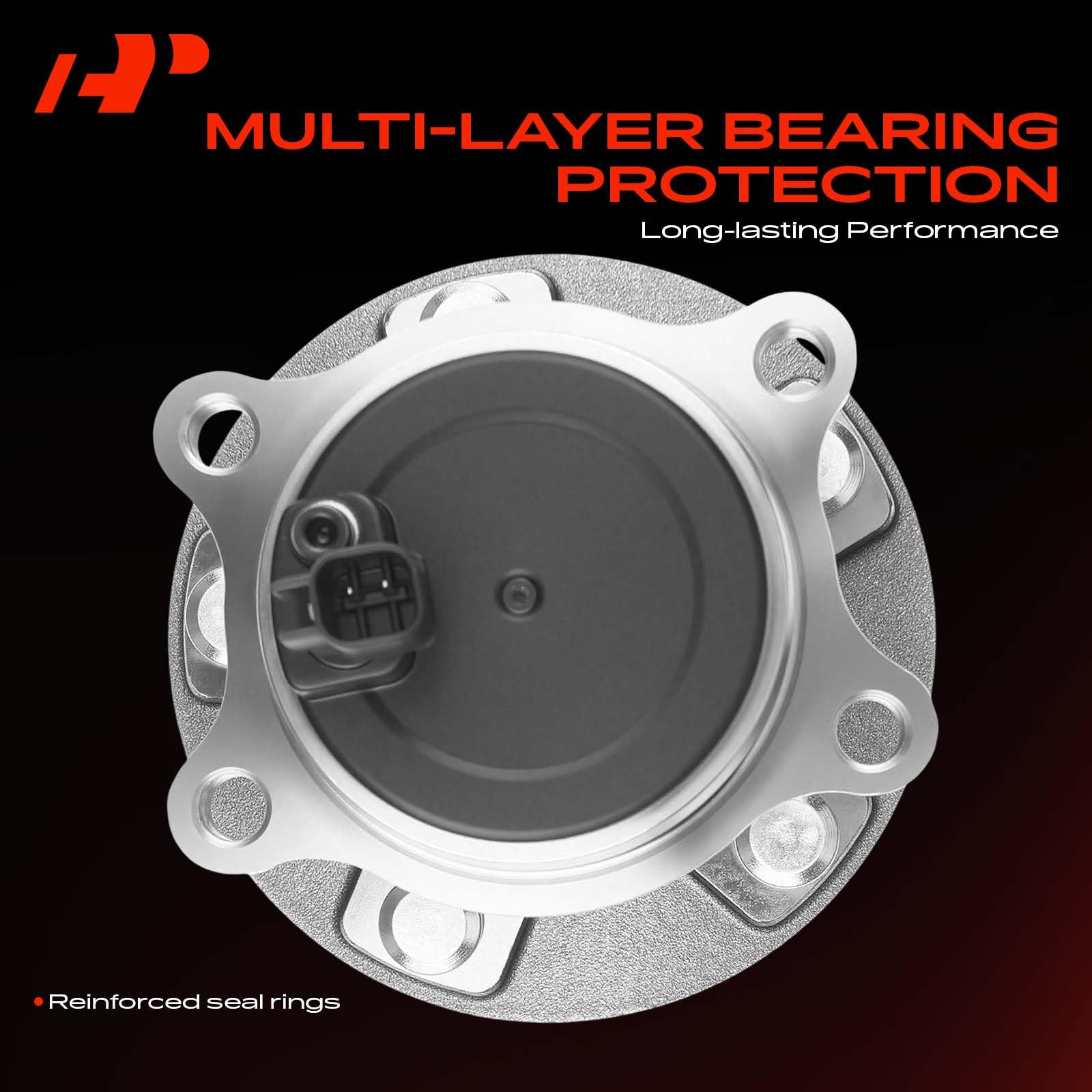 A-Premium hub installed on a car rear wheel demonstrating restored wheel stability