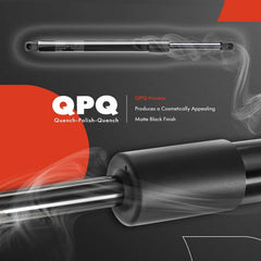 A-Premium lift supports installed on a rear window demonstrating smooth operation