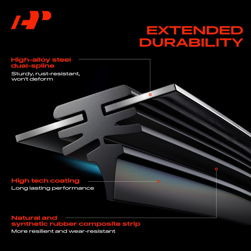 A-Premium 24-inch blade installed on left windshield improving visibility