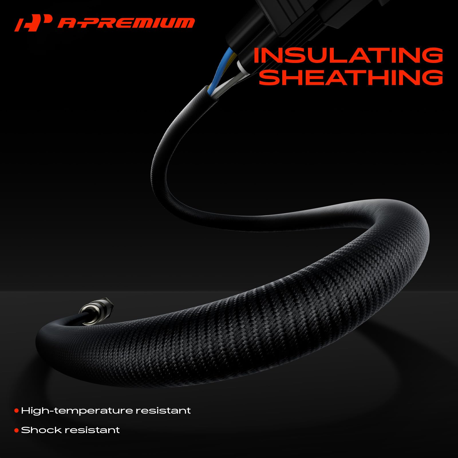 A-Premium upstream sensor installed in exhaust port showing proper fit