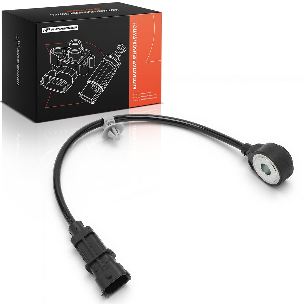 A-Premium sensor in garage setting showing professional-grade part for repairs