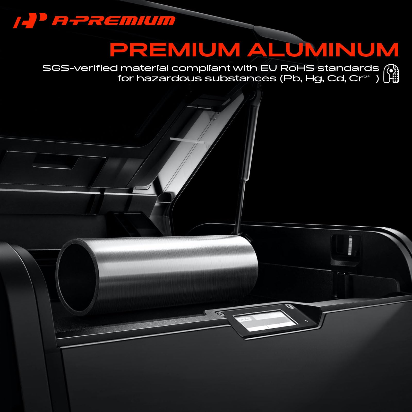 A-Premium label and part number plate for easy cross-reference and ordering