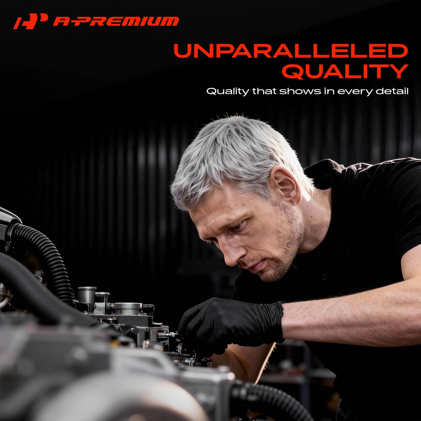 A-Premium product label and spec sticker confirming DKS17D compatibility