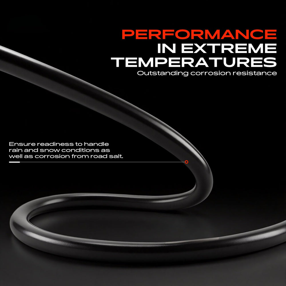 A-Premium cable beside ruler showing 11-3/8 inch length for exact fitment benefit