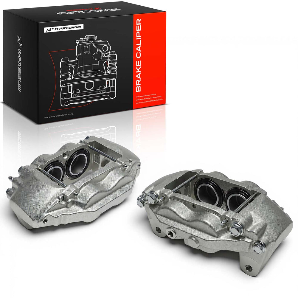 A-Premium caliper being installed in a garage demonstrating hands-on replacement