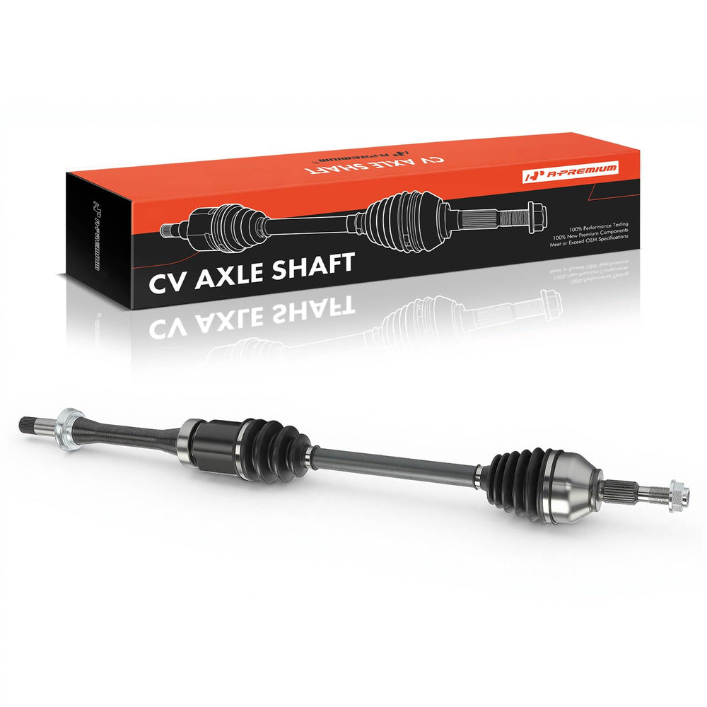 A-Premium axle in a garage installation scene showing practical DIY replacement
