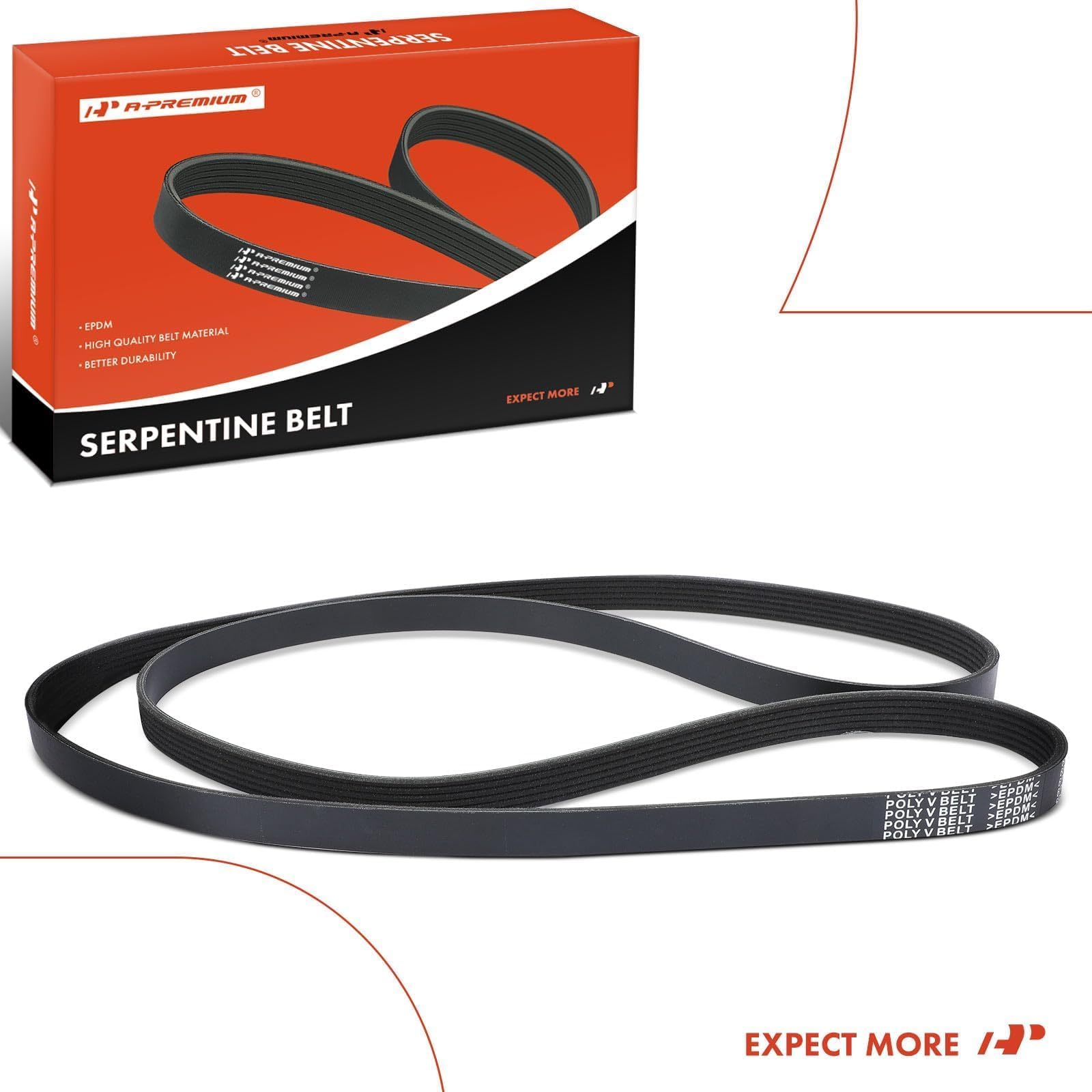 A-Premium belt in garage installation scene showing ease of replacement