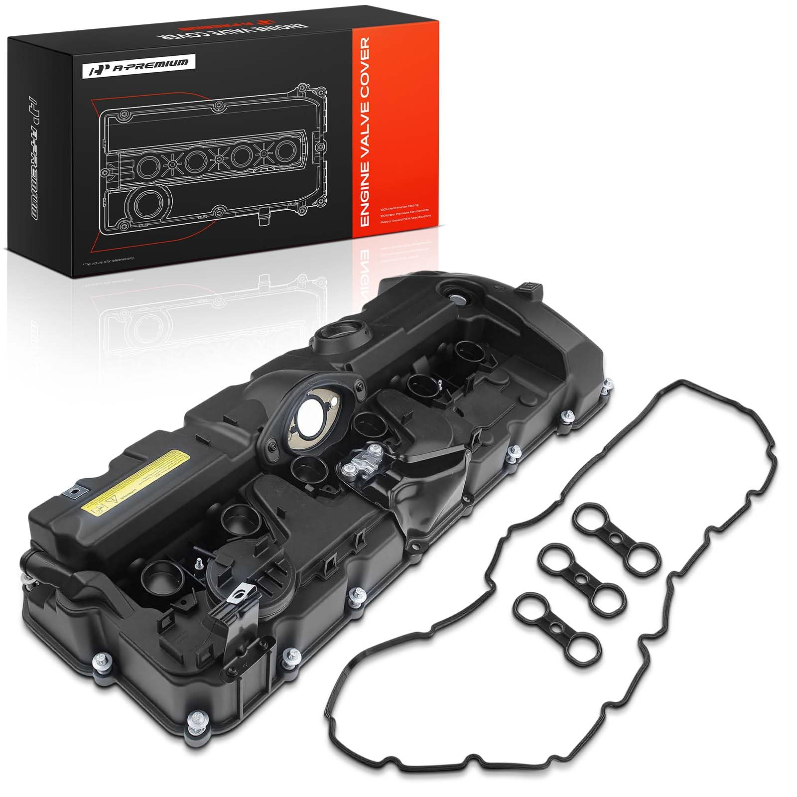 A-Premium valve cover in garage installation shot aiding DIY mechanics
