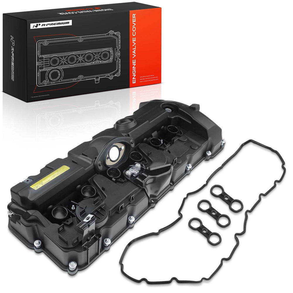 A-Premium valve cover in garage installation shot aiding DIY mechanics