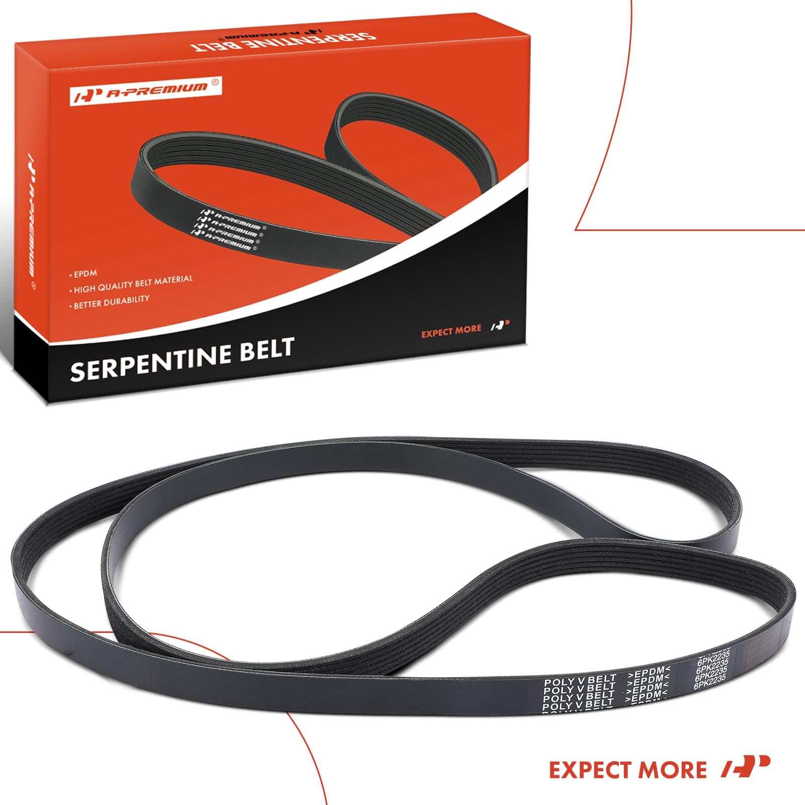 A-Premium belt in garage setting illustrating easy professional installation