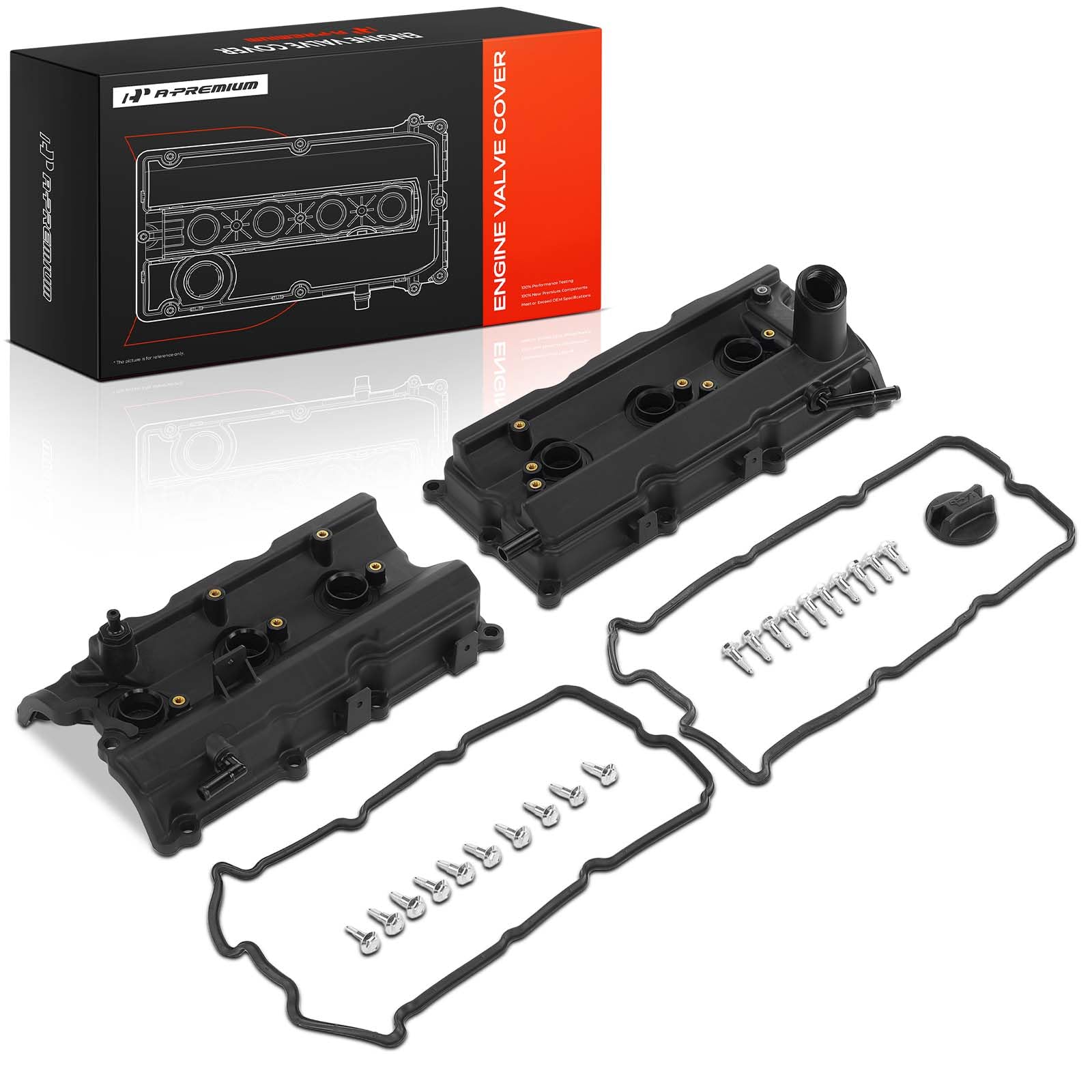 A-Premium valve cover in garage installation scene showing ease of DIY replacement