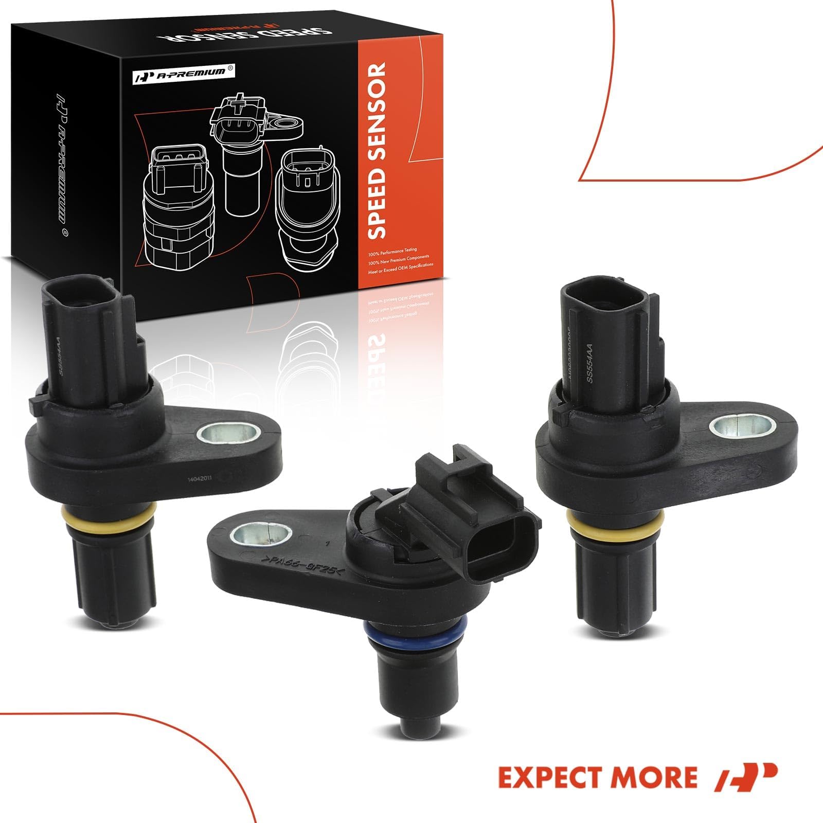 A-Premium sensor on a mechanic workbench with tools, illustrating kit-ready replacement and quick swap benefits
