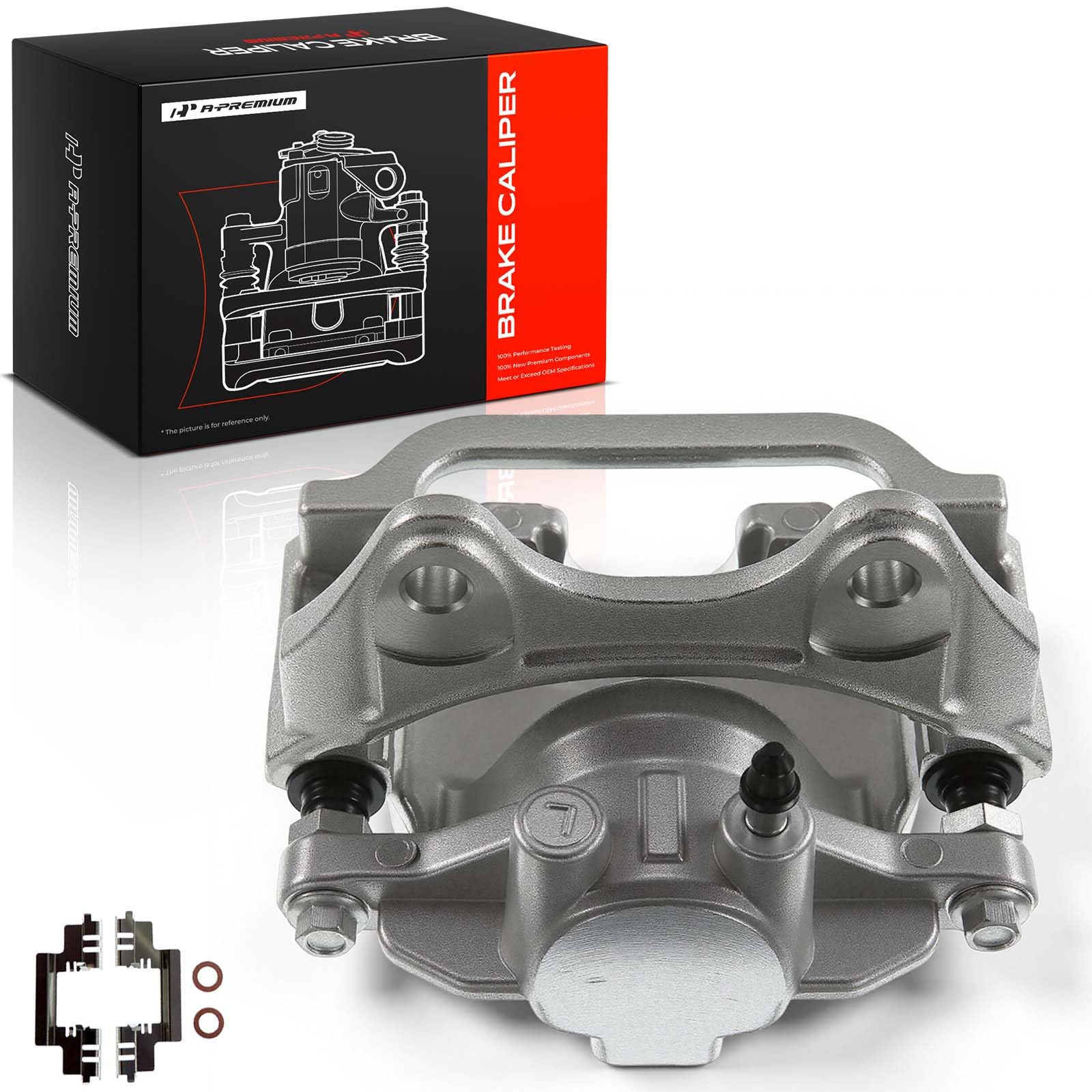 A-Premium lifestyle workshop shot of caliper during installation showing professional-ready fit