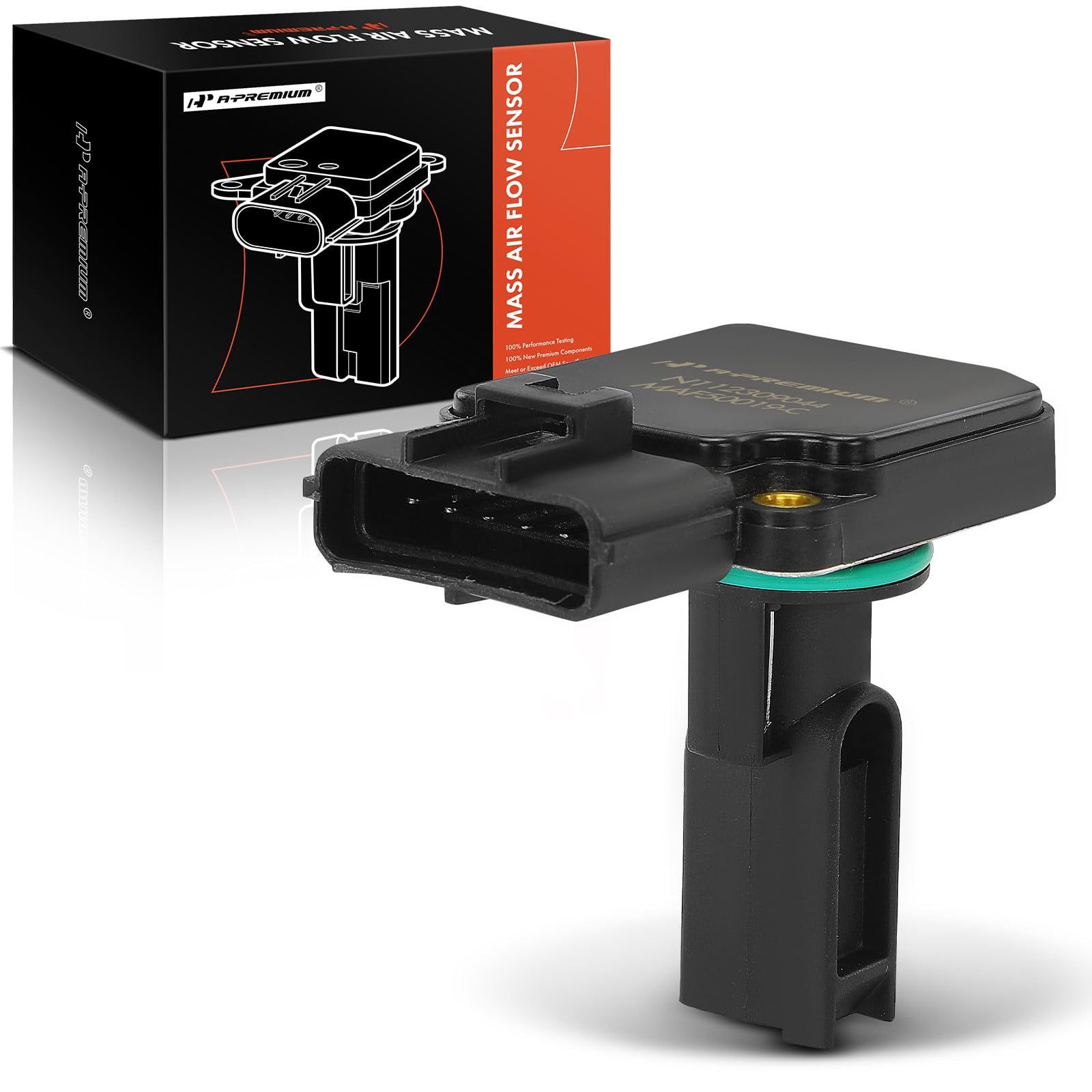 A-Premium front view of MAF sensor showing correct fit and fast replacement benefit
