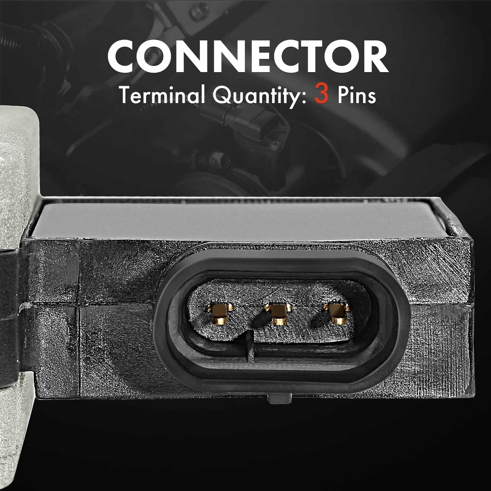 A-Premium MAF sensor 3-pin connector close-up ensuring correct electrical fit
