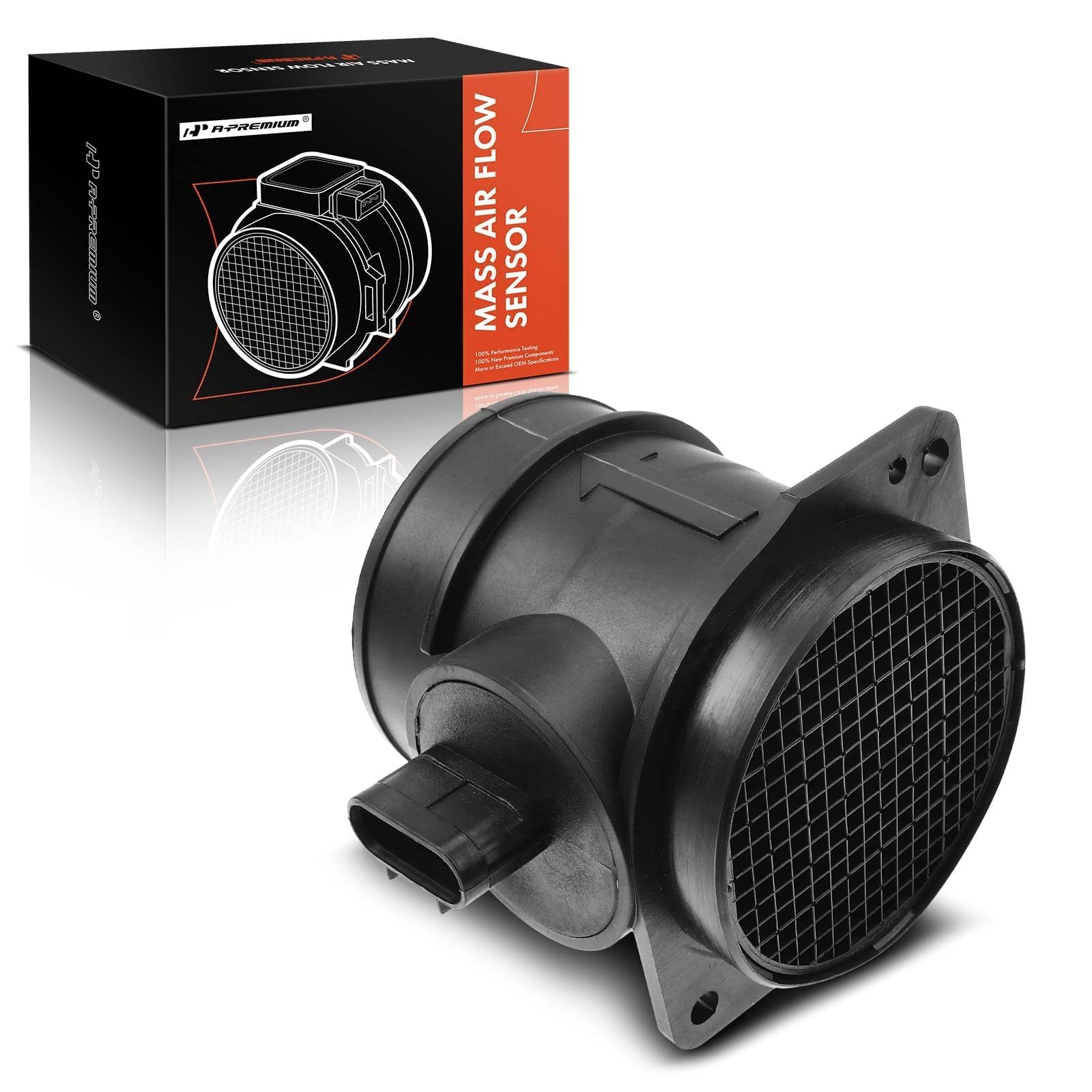 A-Premium front view of MAF sensor showing clean fit and reliable airflow reading