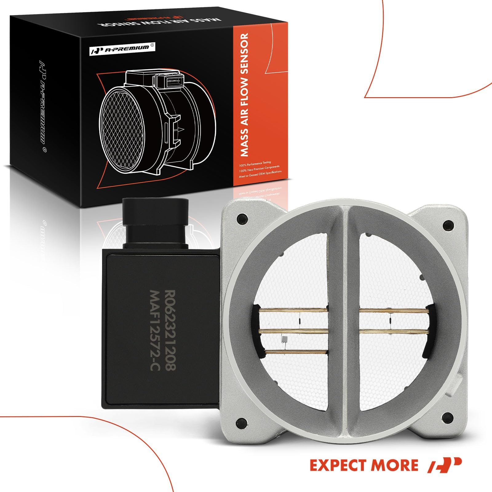 A-Premium MAF sensor during garage install showing DIY-friendly replacement