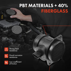 A-Premium sensor side profile showing PBT+GF30 housing and durable alloy components