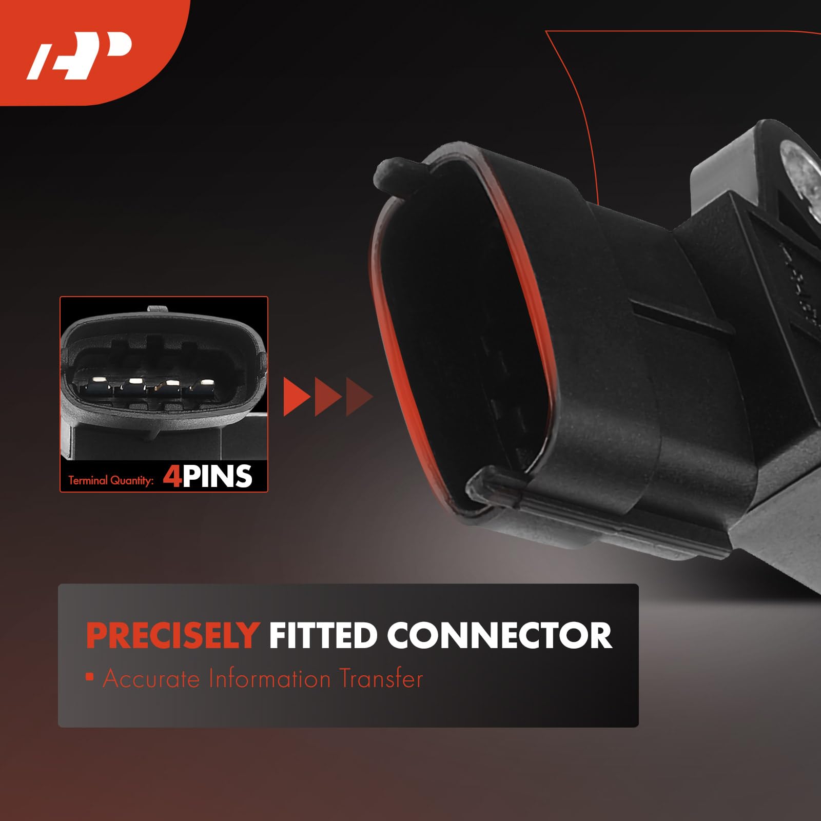 A-Premium MAP sensor positioned in an engine bay demonstrating straightforward installation benefit