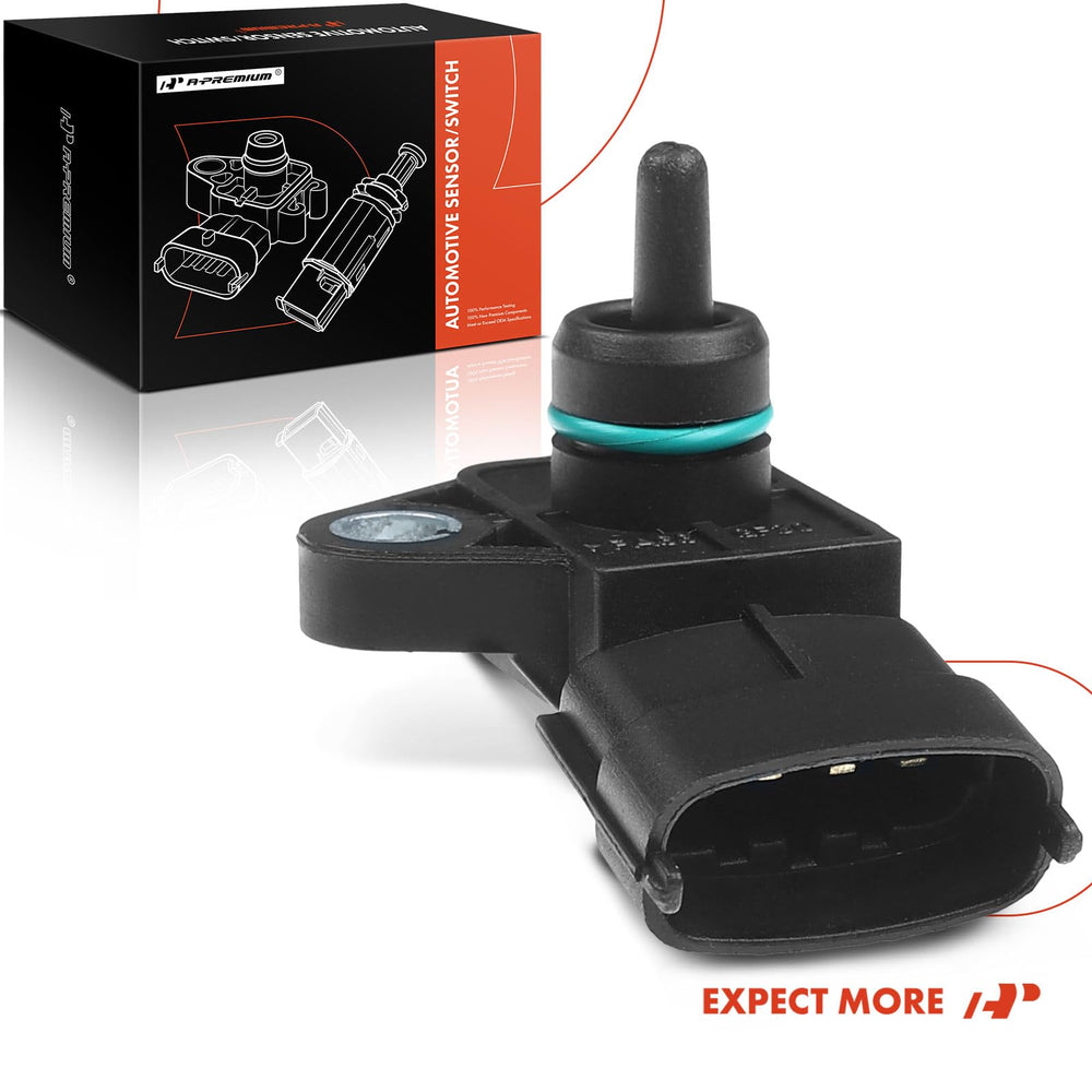 A-Premium MAP sensor installed on intake manifold demonstrating restored engine control feedback