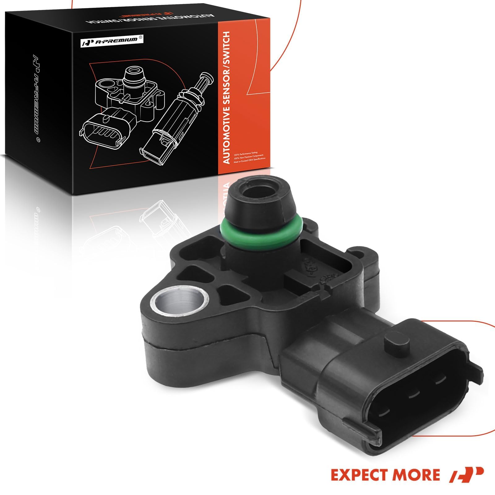 A-Premium MAP sensor in a garage repair setting illustrating easy DIY swap