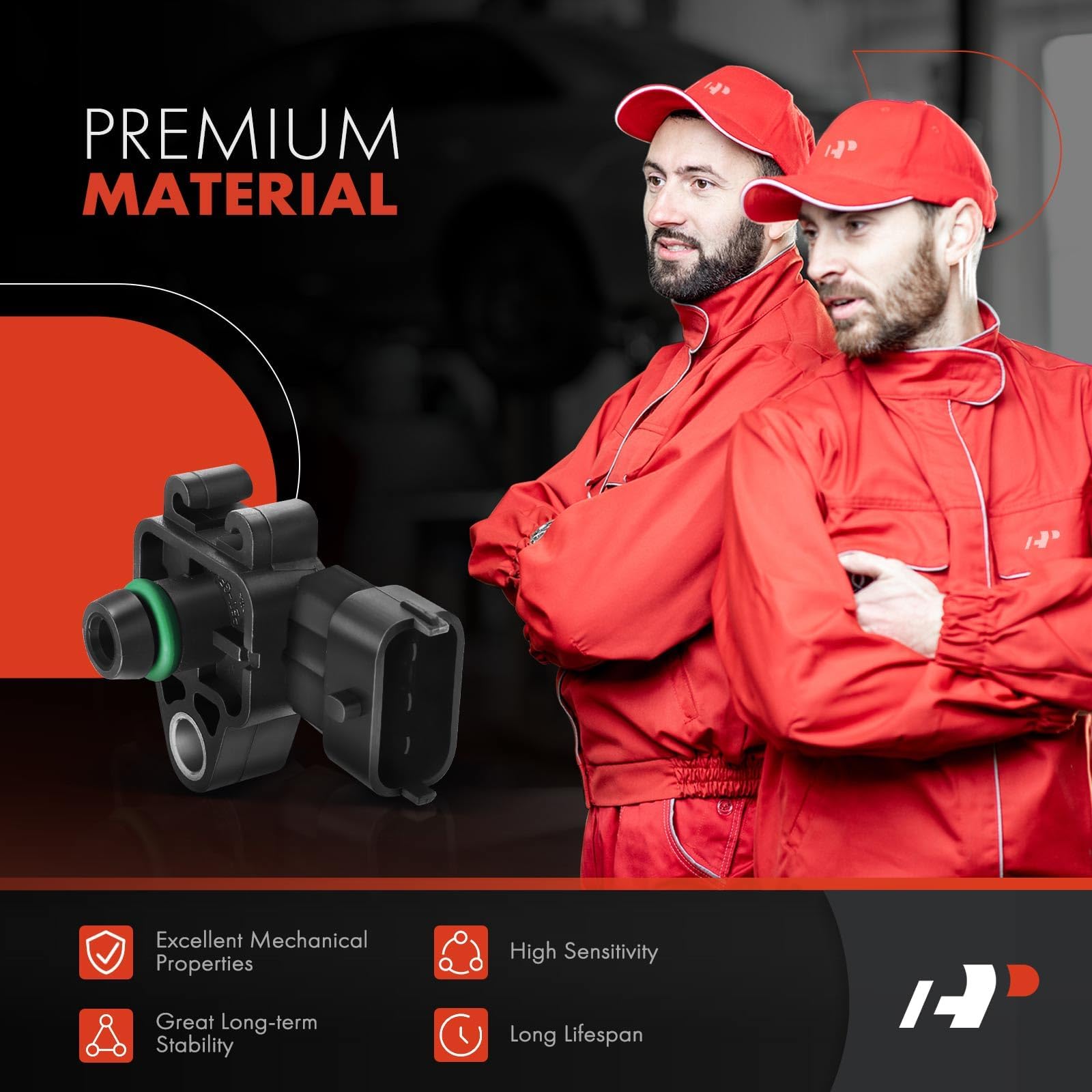 A-Premium MAP sensor mounting flange detail showing OEM-style fit and seal