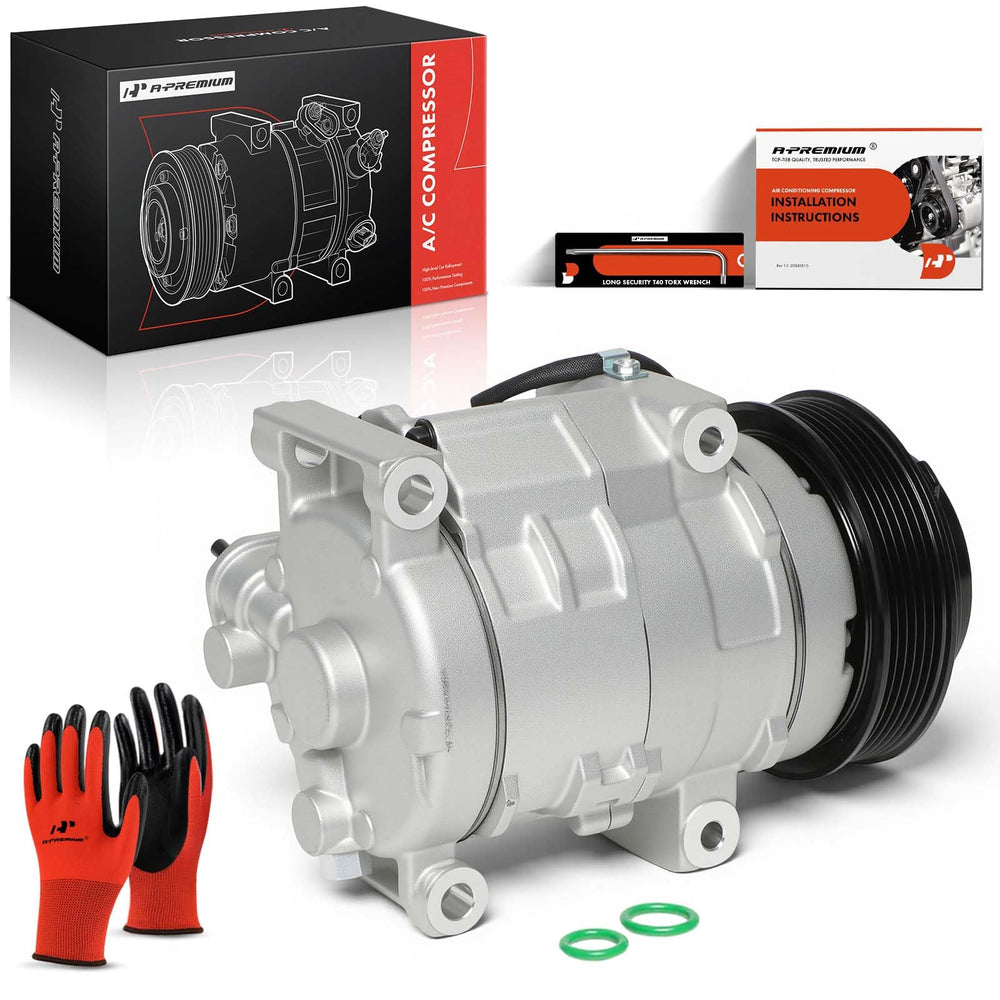 A-Premium compressor in a mechanic workshop setting, ideal for professional replacement