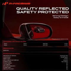 A-Premium side profile highlighting mirror shape and mounting points