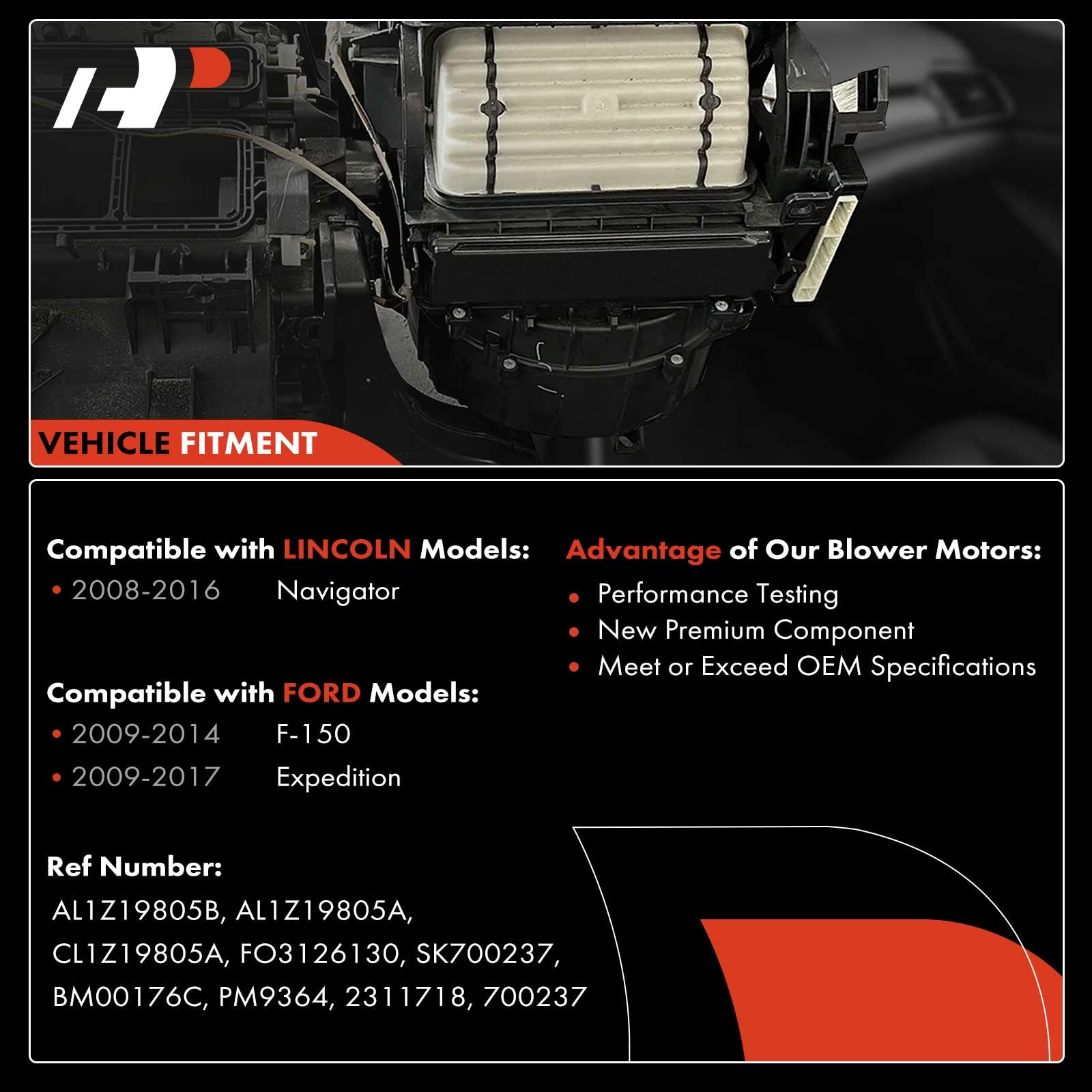 A-Premium rotor material detail showing silicon steel for durable performance