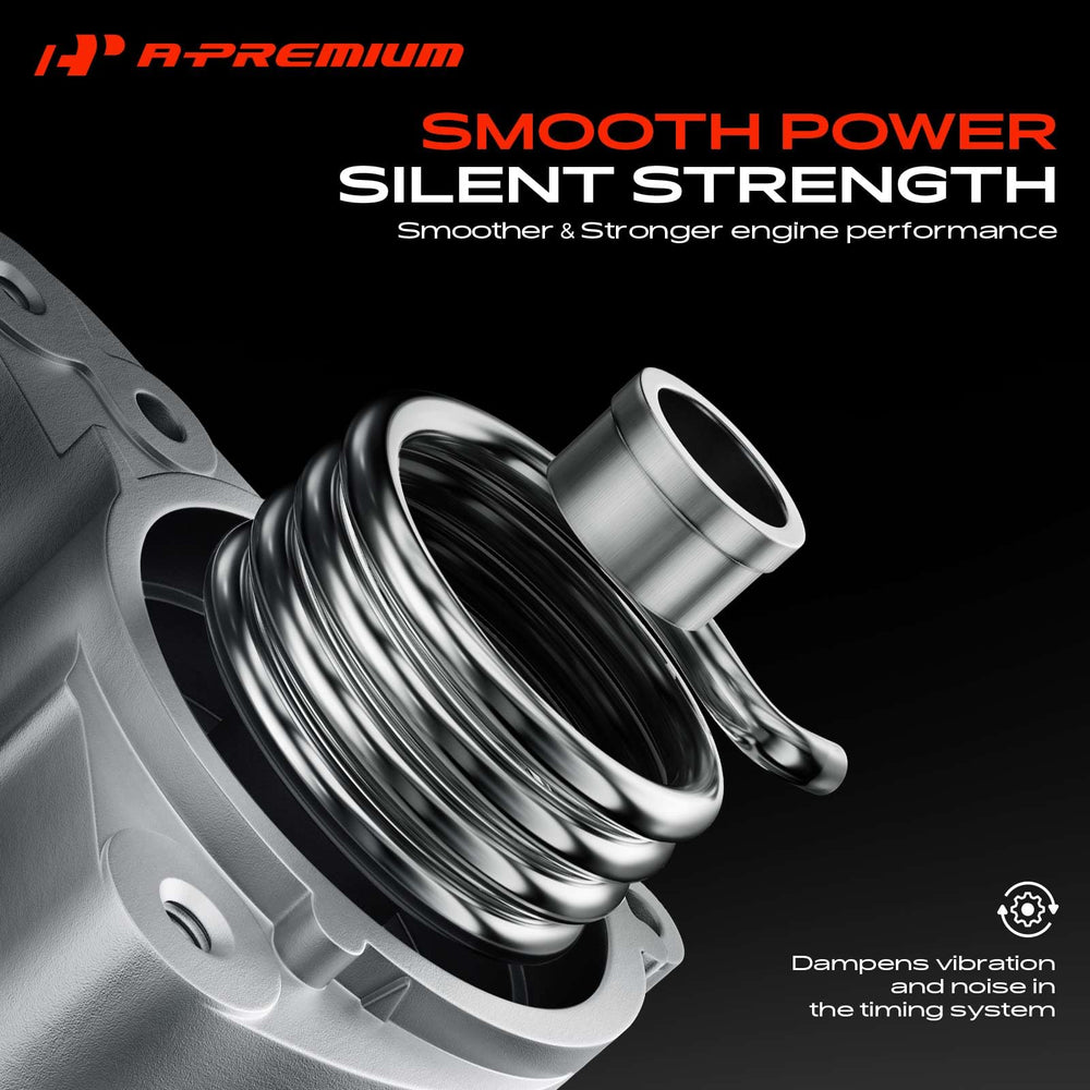 A-Premium mounted on engine illustrating correct alignment and tension