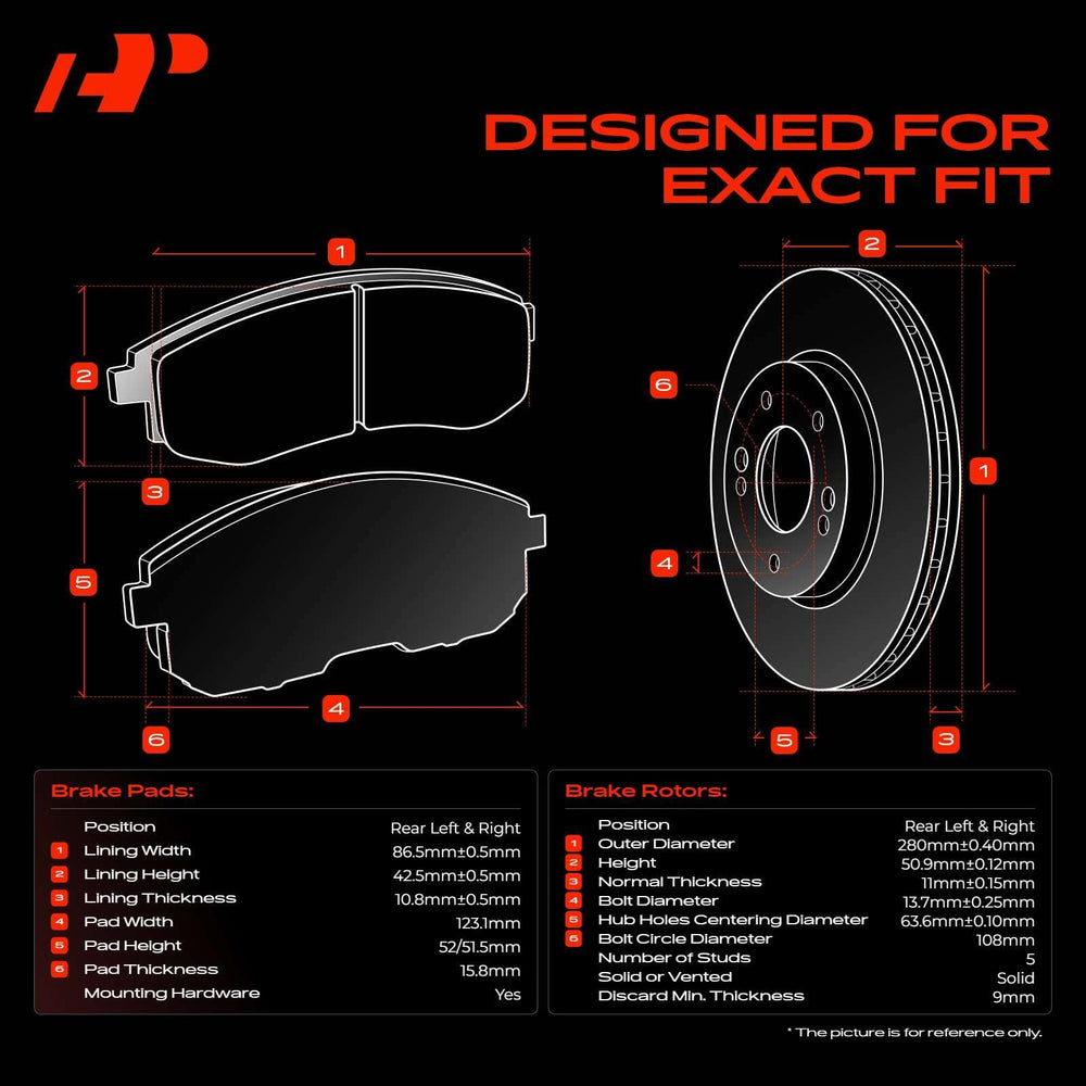 A-Premium rotor mounted on hub demonstrating correct scale and fitment