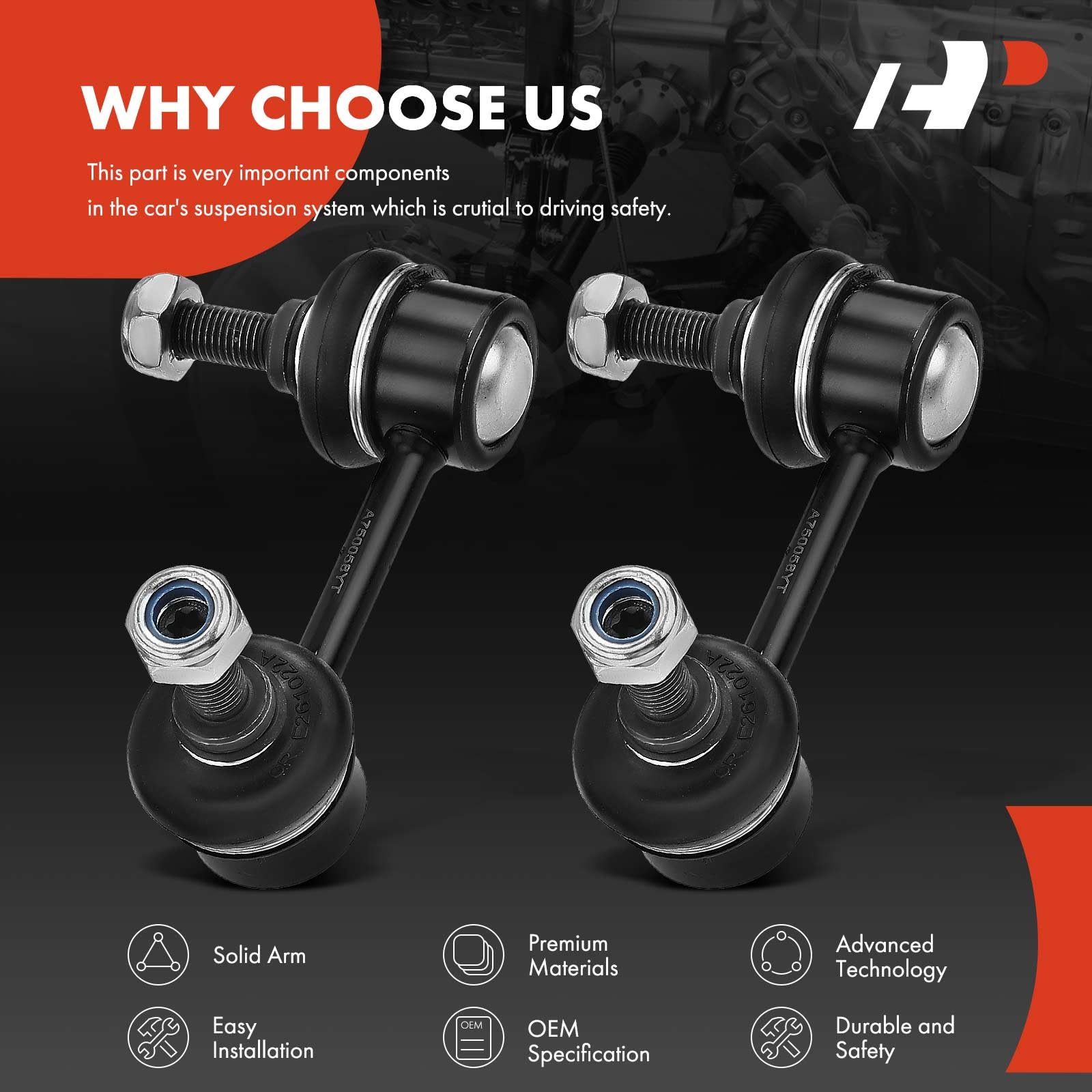 A-Premium installed on rear suspension demonstrating correct fit and restored handling