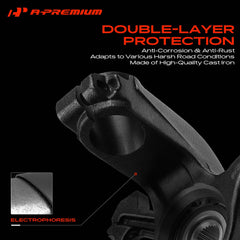 A-Premium assembly mounted on vehicle driver side demonstrating restored wheel stability and steering control