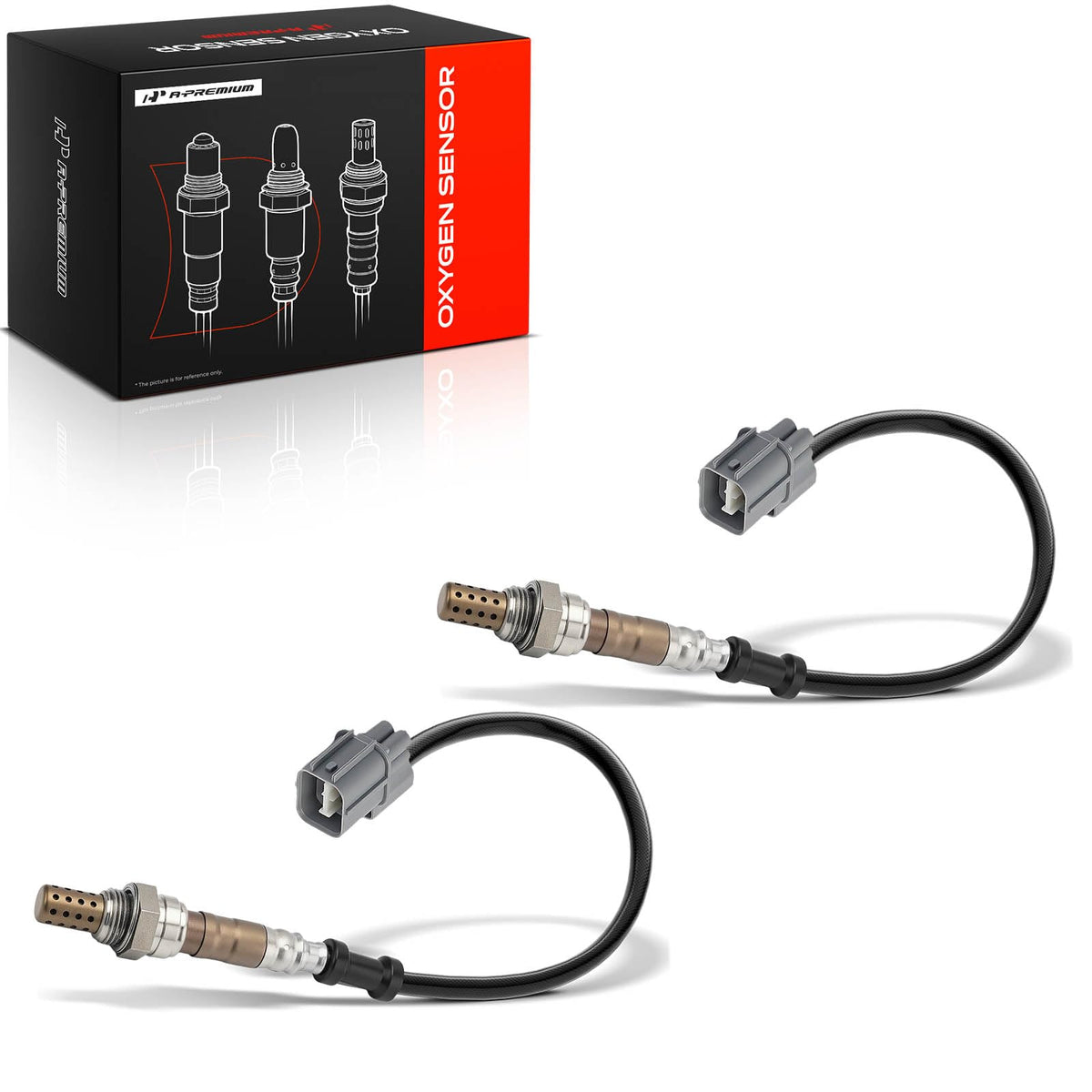 A-Premium boxed two-pack O2 sensors front view showing ready-to-install convenience