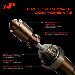 A-Premium sensor wiring harness view highlighting 4-wire heated design for fast warm-up benefit