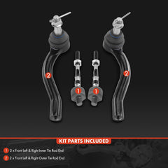 A-Premium outer tie rod close-up highlighting robust construction for stability