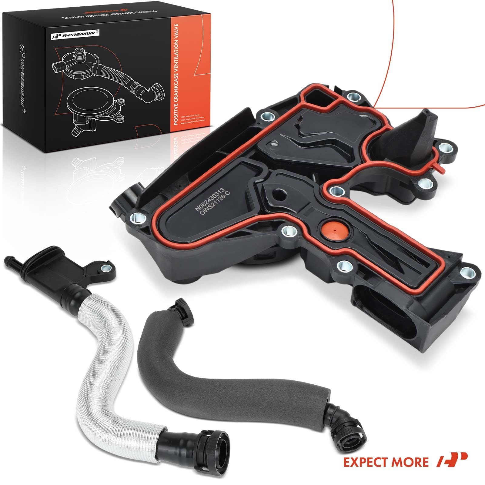 A-Premium packaging and contents showing included hoses for complete repair