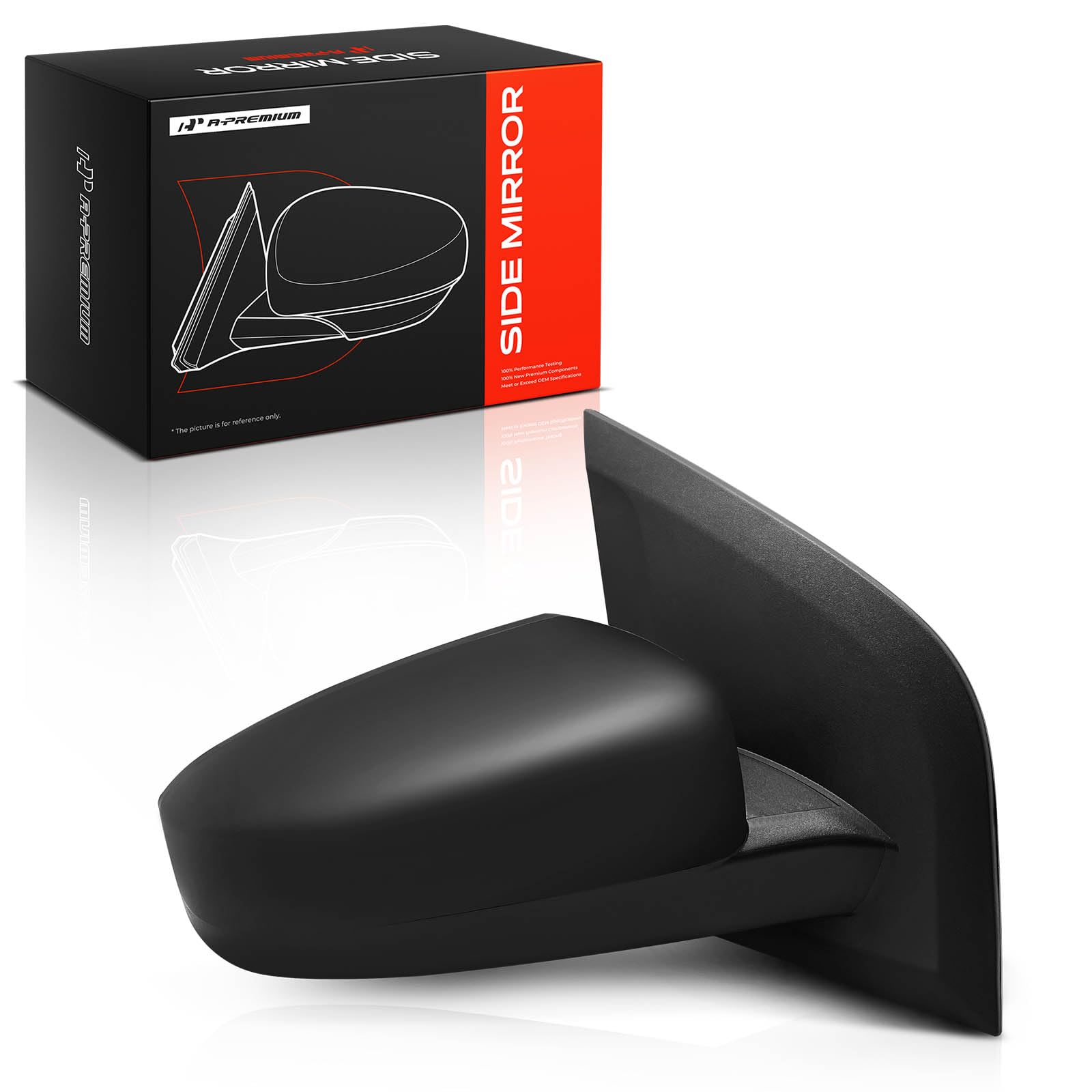 A-Premium packaging with mirror and hardware for straightforward install