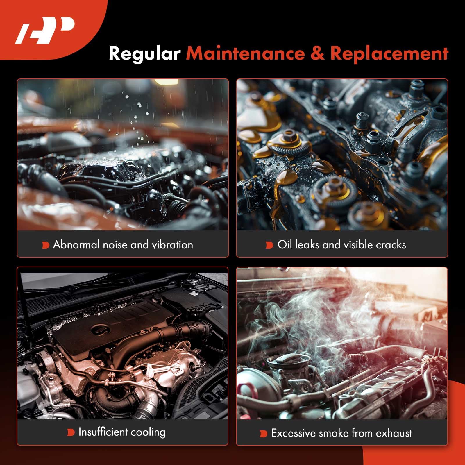 A-Premium packaged kit with paperwork, aiding correct part identification