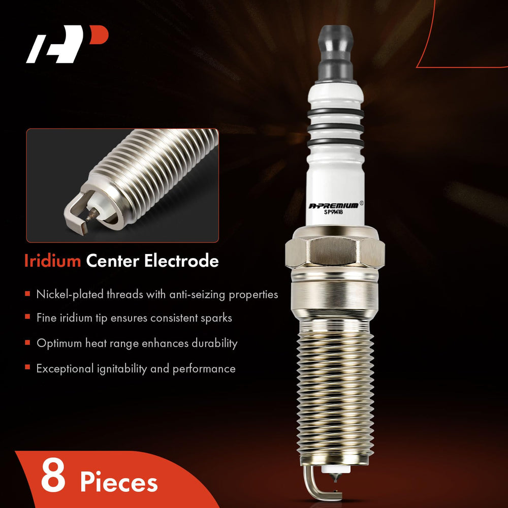 A-Premium side profile of spark plug showing fine-wire electrode and correct dimensions benefit