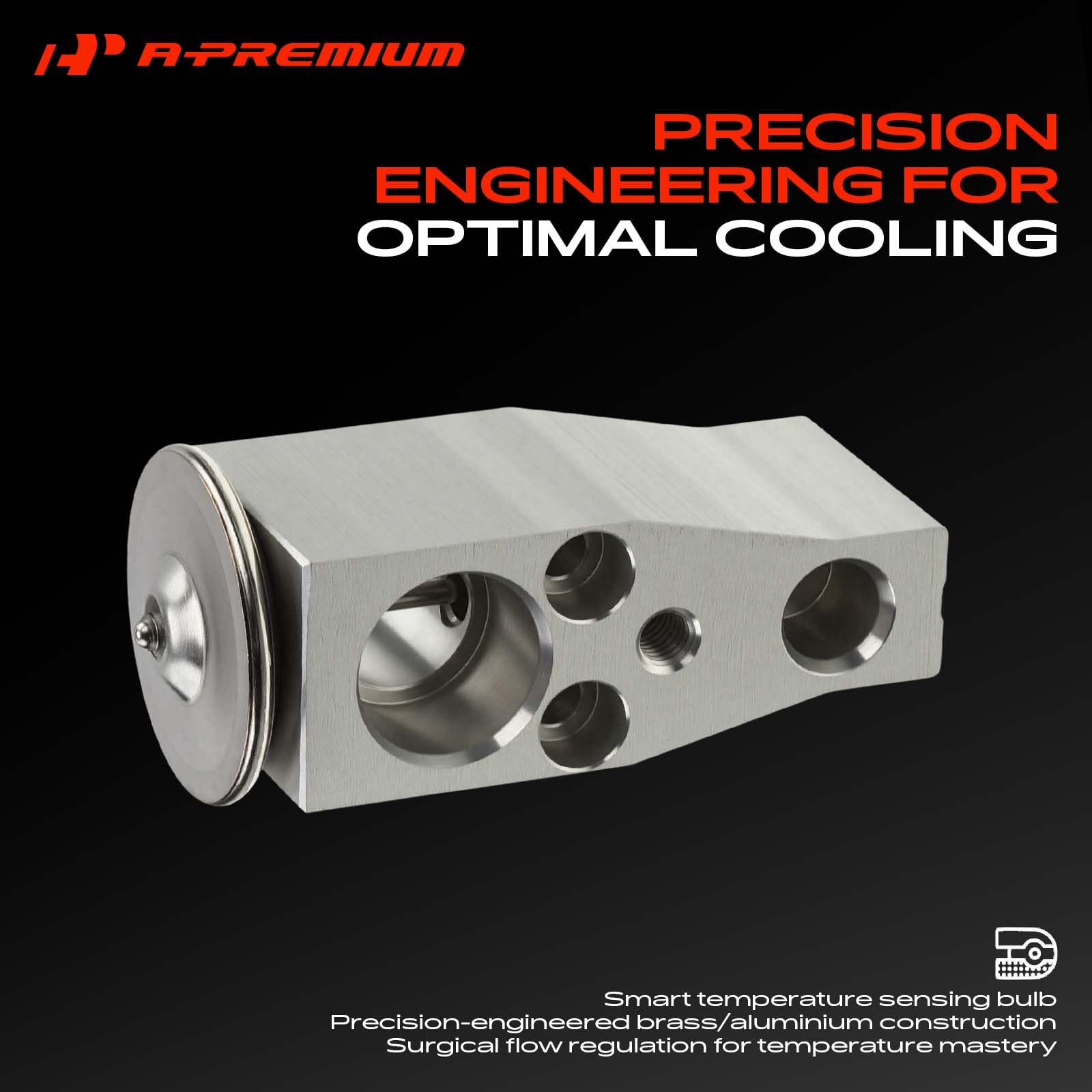 A-Premium valve port and thread detail illustrating precise fitment and reduced leak risk