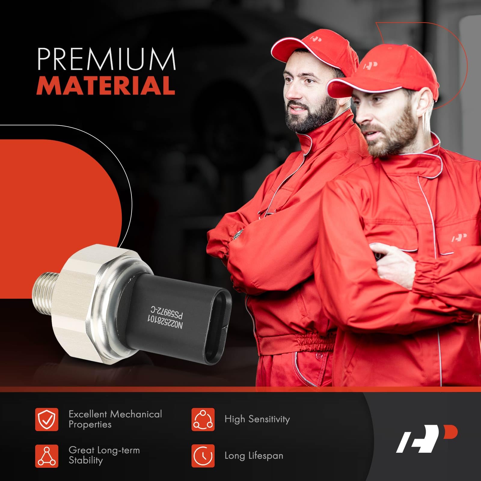 A-Premium sensor mounted on fuel rail demonstrating direct-replacement installation
