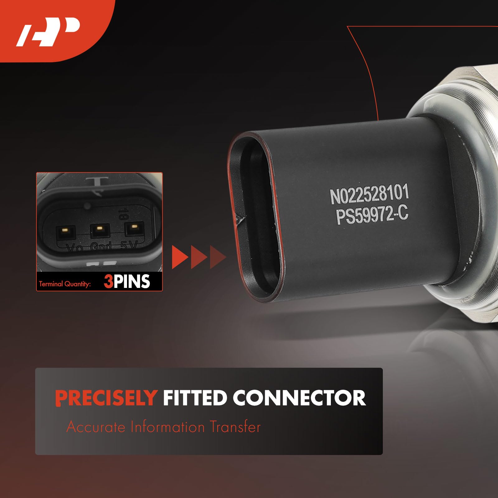 A-Premium sensor packaging and label showing part numbers for correct match