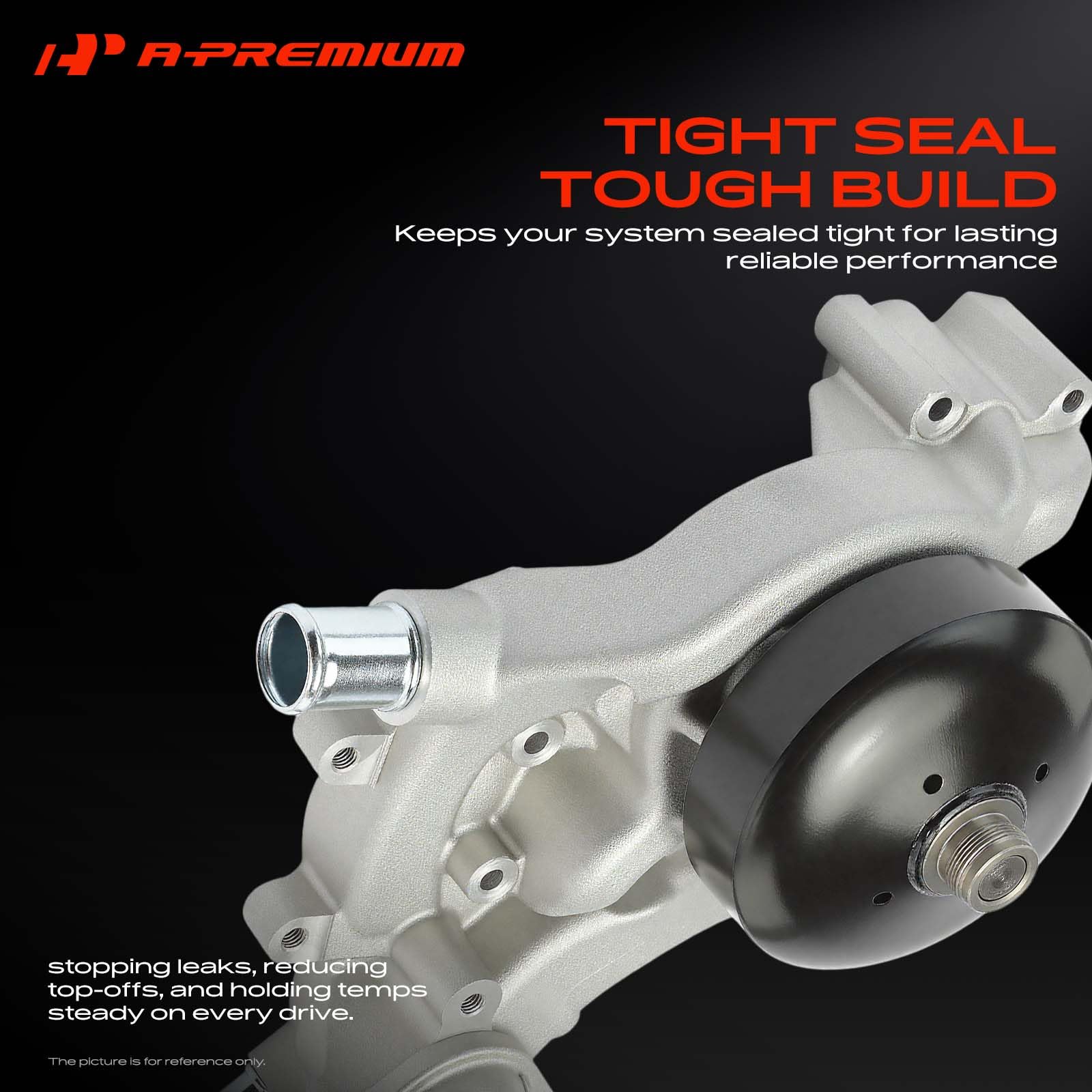 A-Premium pump mounting flange detail showing accurate bolt pattern for direct replacement