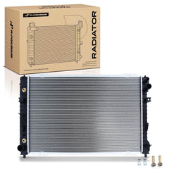 A-Premium radiator front view showing full core and fitment benefit