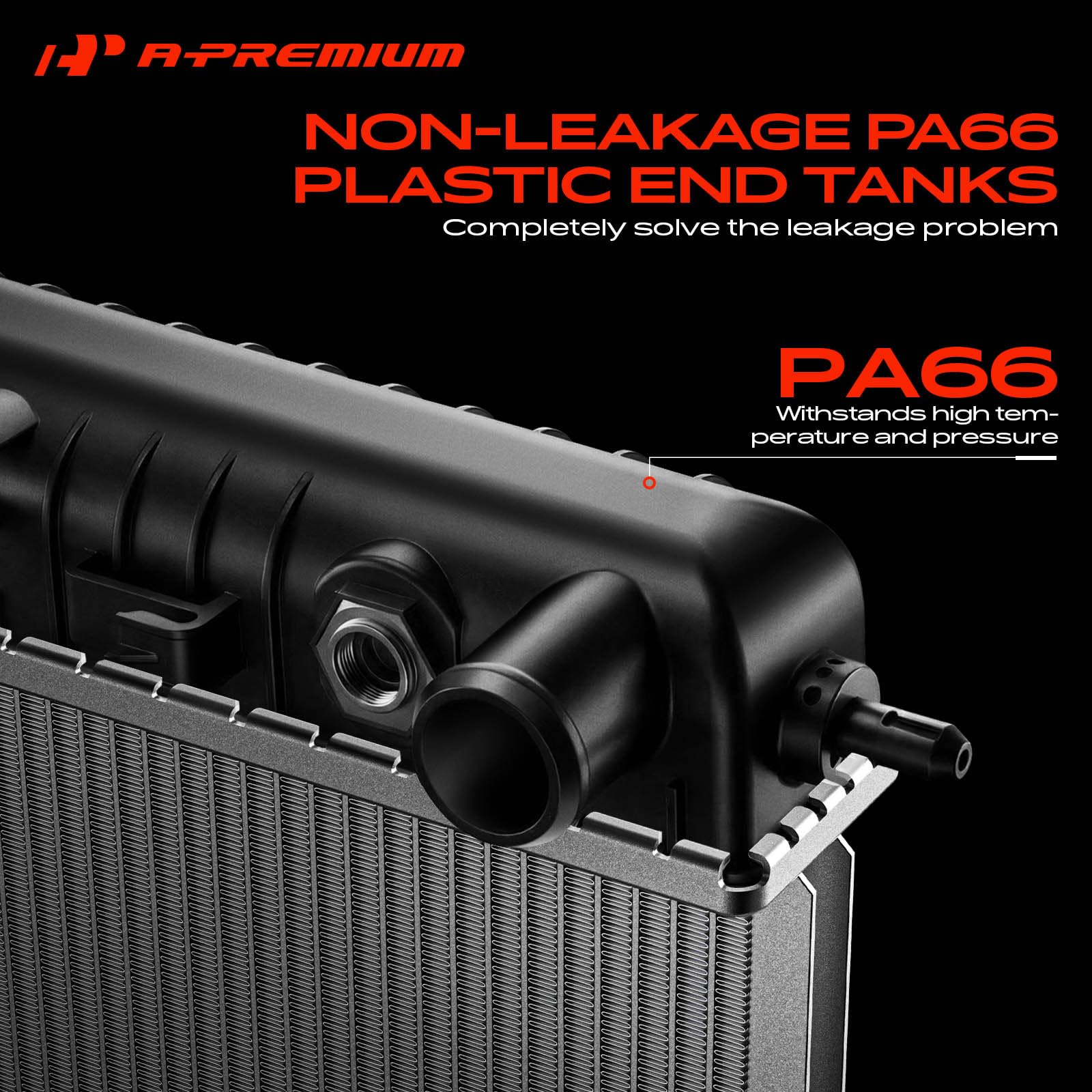 A-Premium side profile showing core thickness for durable cooling