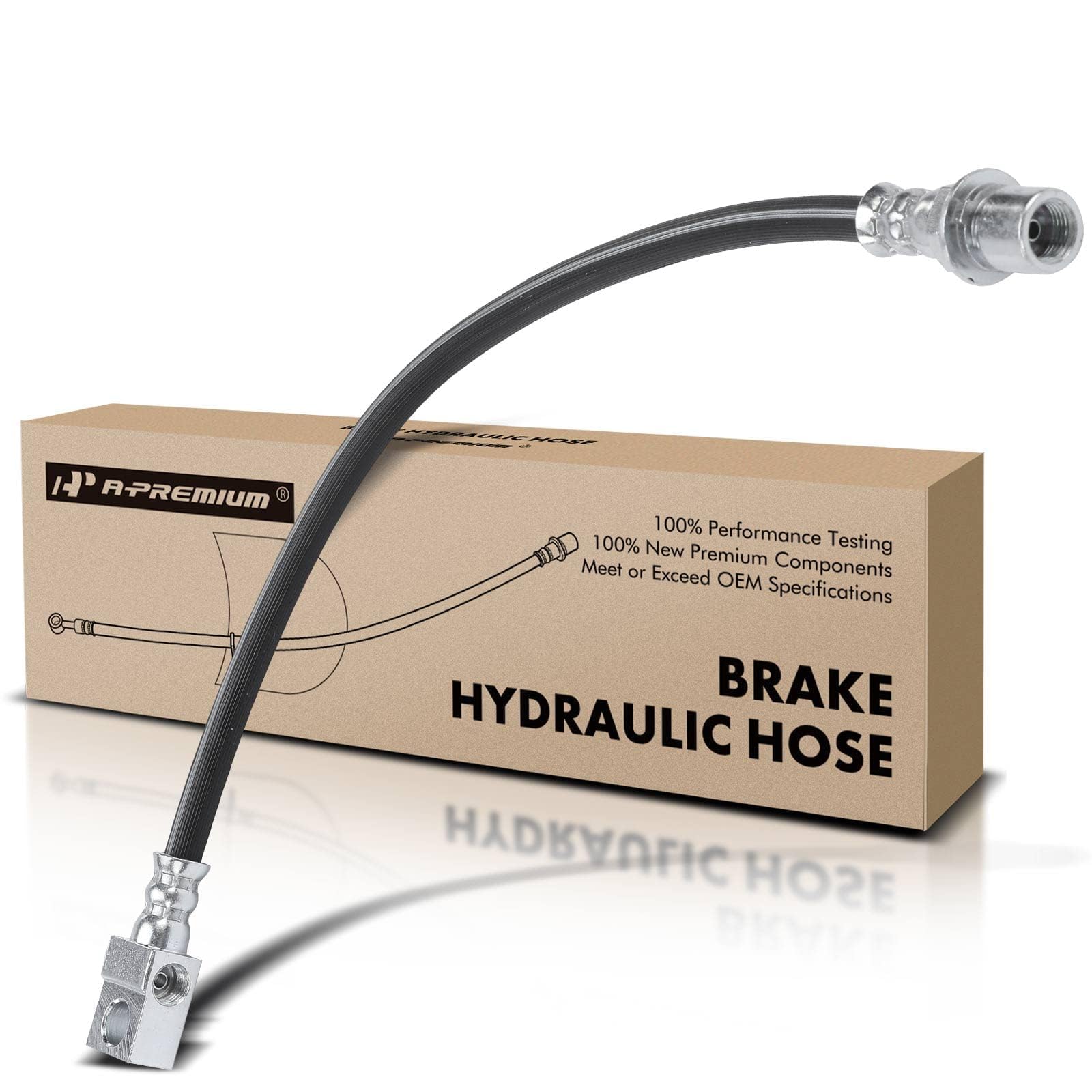A-Premium rear-center hose front view showing durable construction and correct fit