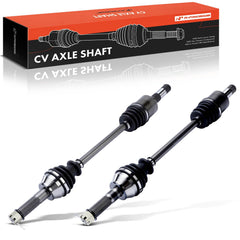 A-Premium front view of rear CV axles showing complete pair and fitment benefits